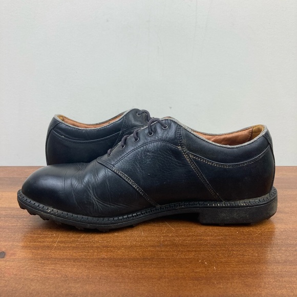 Nike Golf Shoes Mens Size US MENS 9.5 Color Black Leather Low Top Lace Up - Picture 8 of 11